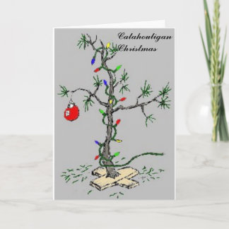 Catahouligan Christmas Tree Holiday Card