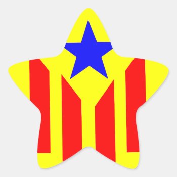 Catalan Estelada Flag Star Sticker by elmasca25 at Zazzle