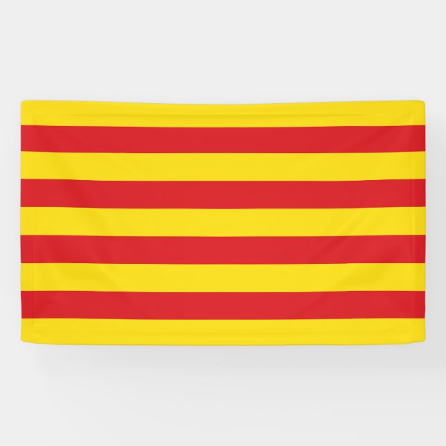 Catalan Flag (Catalonia) Banner (Horizontal)
