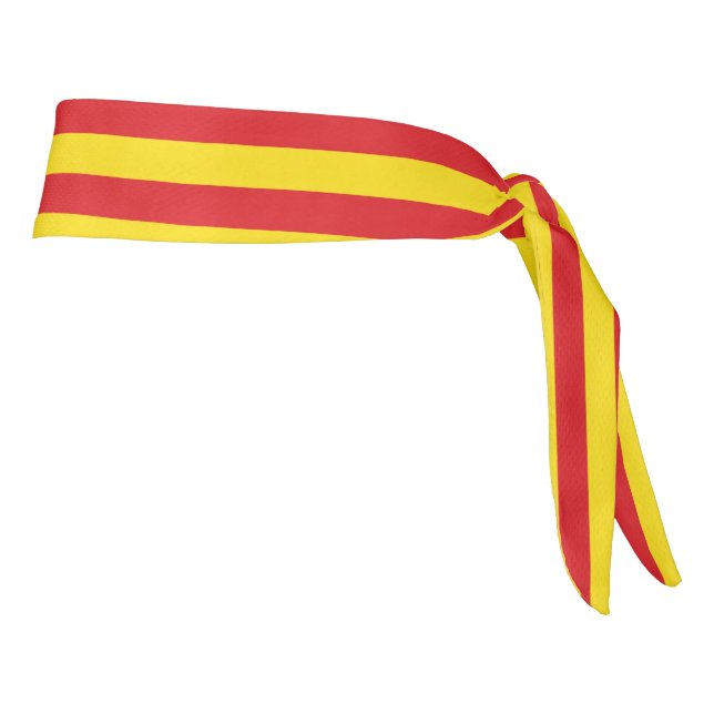 Catalan Flag (Catalonia) Tie Headband (Rotate 90)