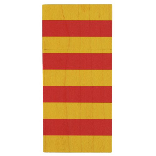 Catalan Flag Catalonia Wood Flash Drive