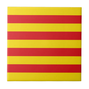 Catalan Flag Ceramic Tile
