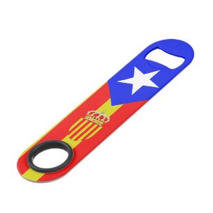 Catalan flag-coat of arms bar key