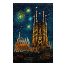 Catalan Starry Night | Gaudí Meets Van Gogh