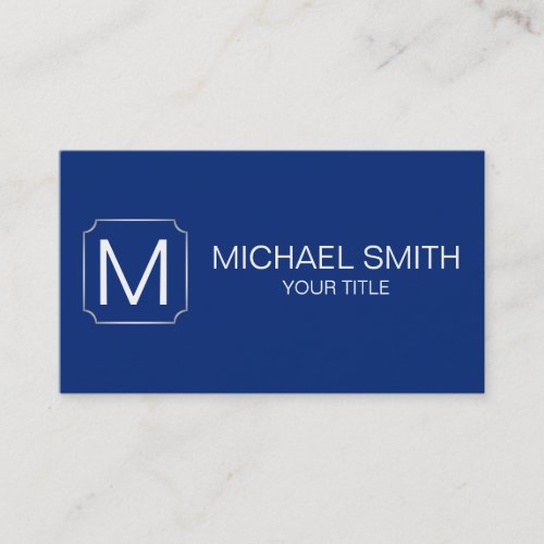 Catalina blue color background business card