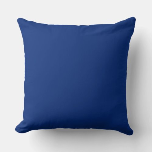 Catalina blue color background throw pillow