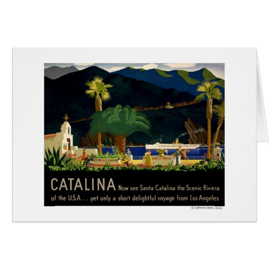 Catalina by Otis Shepard, c. 1935.  Cards (Front Horizontal)