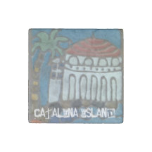 Catalina Casino Tile Marble Magnet