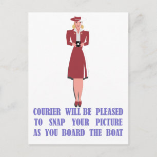 Catalina Courier Postcard