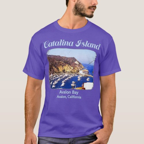 Catalina Island Avalon Bay California beach T_Shirt