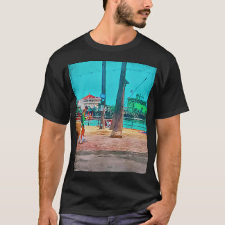 Catalina Island Avalon Ca Green Pier and Casino T-Shirt