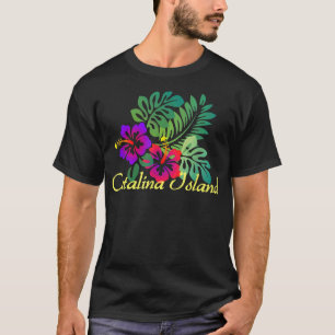 Catalina Island Beach Tropic  Travel Surf Tee 
