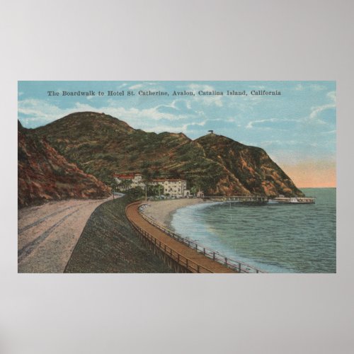 Catalina Island CA _ Hotel St Catherine Poster