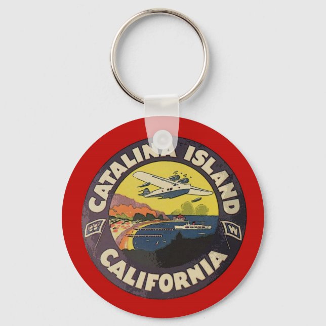 Catalina Island California Keychain (Front)