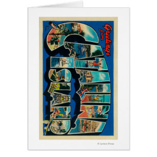 Catalina Island, California - Large Letter Cards