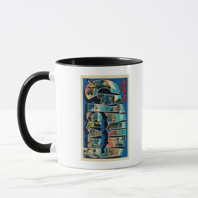 Catalina Island, California - Large Letter Mug (Left)