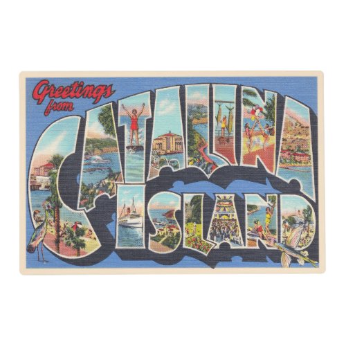 Catalina Island California Large Letter Postcard Placemat