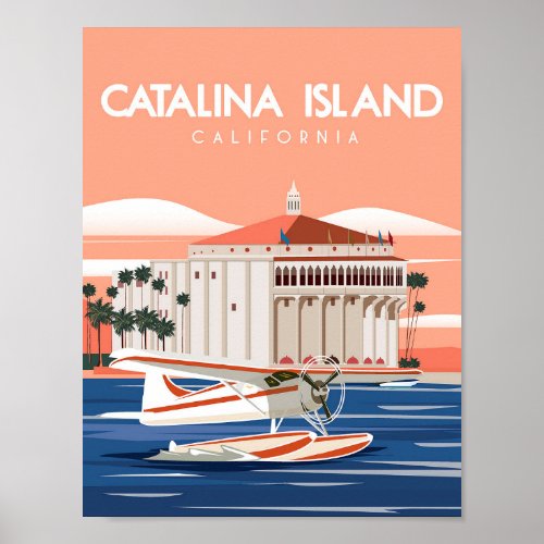 Catalina island california poster