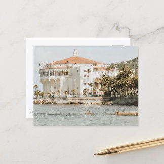 Catalina Island Casino photo from Descanso Beach Postcard