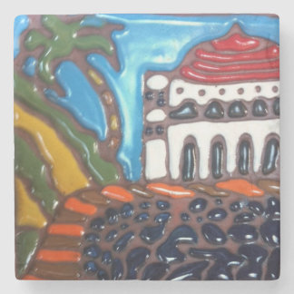 Catalina Island Casino Tile coaster By J.Titchenal