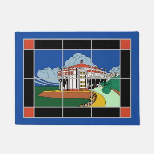 Catalina Island Casino Tile Door Mat