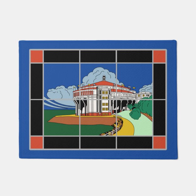 Catalina Island Casino Tile Door Mat (Front)