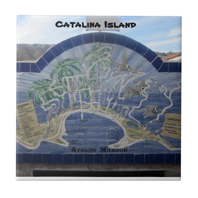 CATALINA ISLAND CERAMIC TILE (Front)