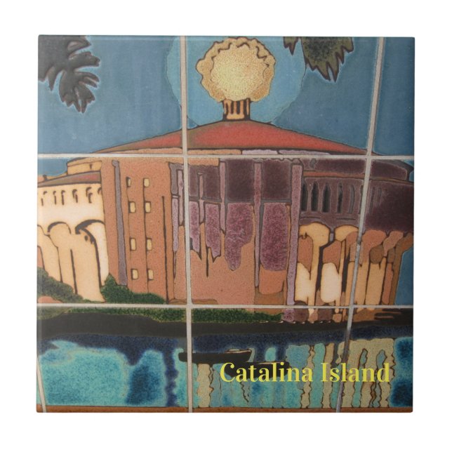 CATALINA ISLAND CERAMIC TILE CASINO NIGHTS (Front)