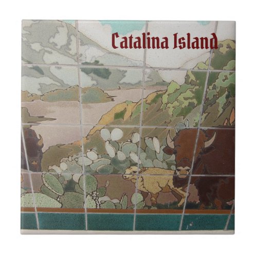 CATALINA ISLAND CERAMIC TILE CATALINA BUFFALO