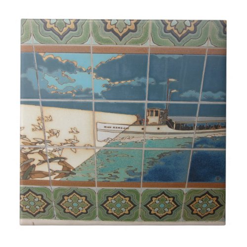 CATALINA ISLAND CERAMIC TILE CATALINA TAXI