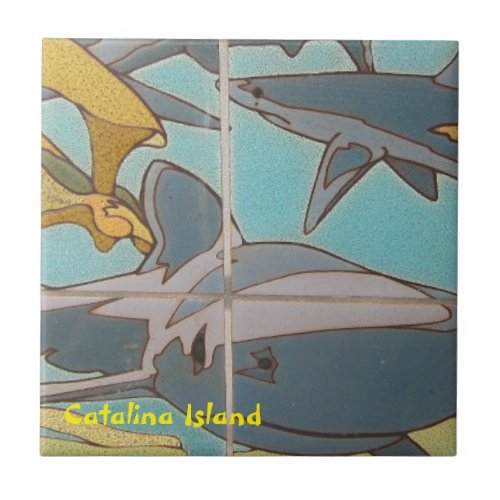 CATALINA ISLAND CERAMIC TILE FINS OF CATALINA 