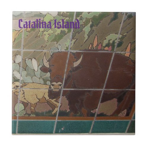 CATALINA ISLAND CERAMIC TILE ISLAND FACE