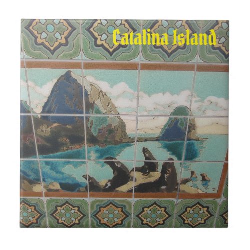 CATALINA ISLAND CERAMIC TILE ISLAND FRIENDS