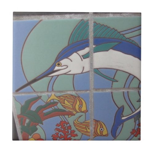 CATALINA ISLAND CERAMIC TILE MARLIN STYLE 