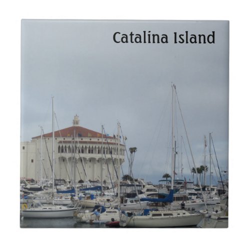 CATALINA ISLAND CERAMIC TILE NIGHTFALL ON CATALINA