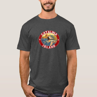Catalina Island Island California Flying Fish Vint T-Shirt