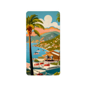 Catalina Island Label