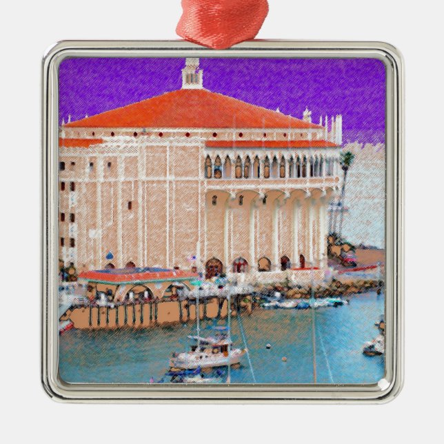 Catalina Island Metal Ornament (Front)
