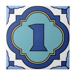 Catalina Island Number Address Tile 1