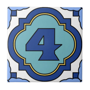 Catalina Island Number Address Tile 4