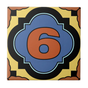 Catalina Island Number Address Tile 6
