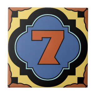 Catalina Island Number Address Tile 7