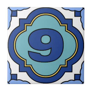 Catalina Island Number Address Tile 9