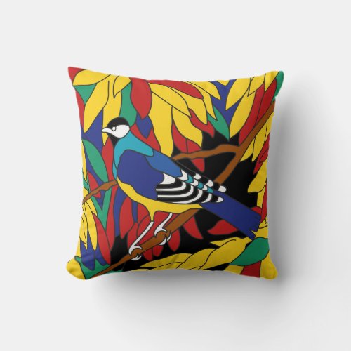 Catalina Island Rare Bird Design Pillow