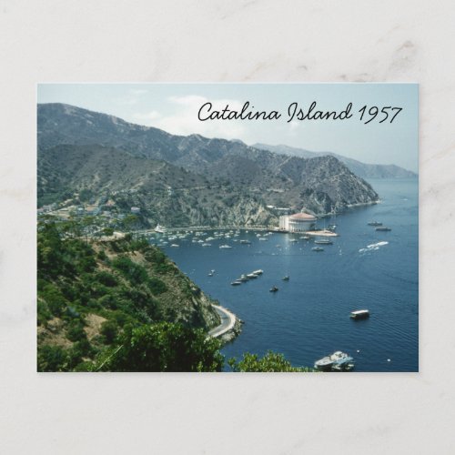 Catalina Island Retro 1957 Historic Landmark Postcard