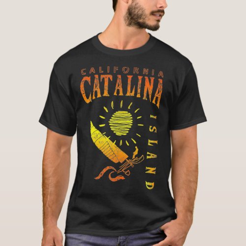Catalina Island Sailing CA  T_Shirt