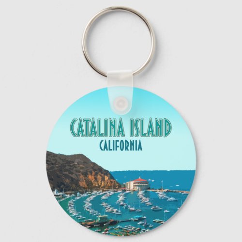Catalina Island Santa Catalina California Vintage Keychain