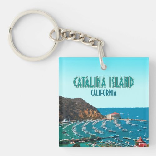 Catalina Island Santa Catalina California Vintage Keychain
