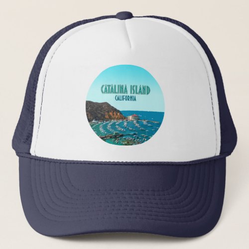 Catalina Island Santa Catalina California Vintage Trucker Hat