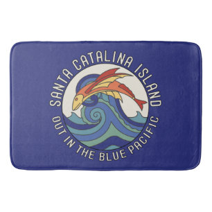 Catalina Island Tile Design Bathroom Mat